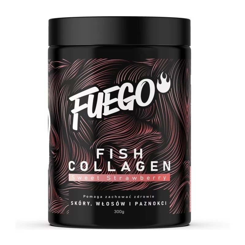 FUEGO FISH COLLAGEN 300 G SŁODKA TRUSKAWKA