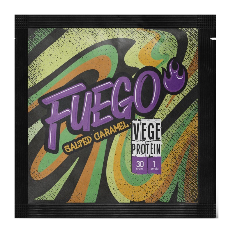 FUEGO VEGE Protein 30 g saszetka SŁONY KARMEL