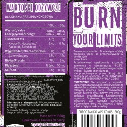 FUEGO WHEY PROTEIN 1800 G KOKOSOWA PRALINA