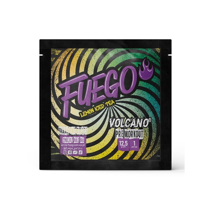 FUEGO VOLCANO PRE WORKOUT 12,5 G CYTRYNOWA MROŻONA HERBATA