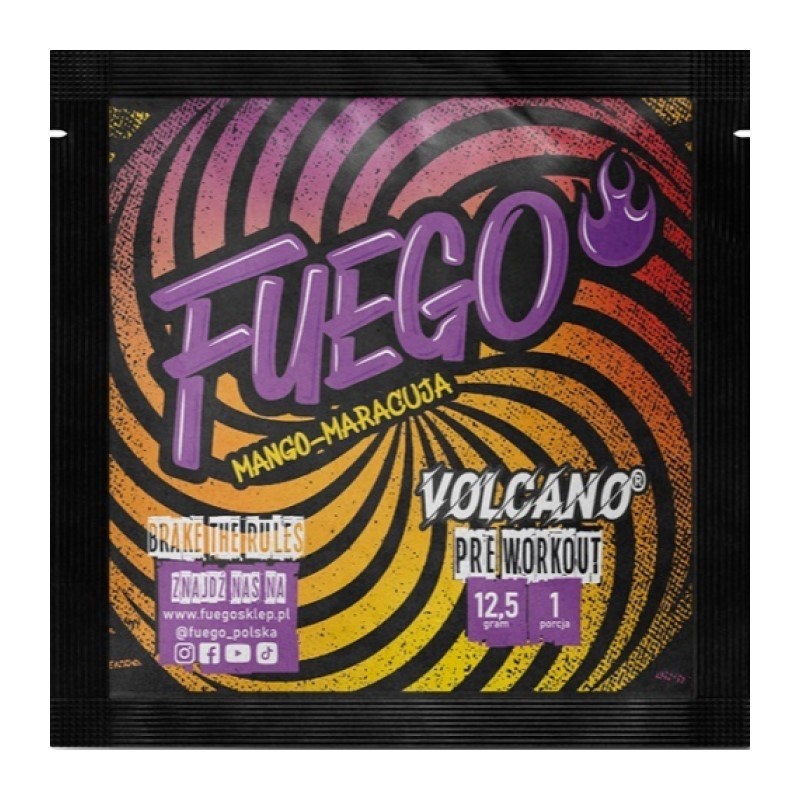 FUEGO VOLCANO PRE WORKOUT 12,5 G MANGO-MARAKUJA