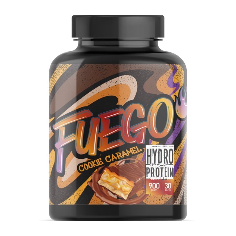 FUEGO HYDRO PROTEIN 900 G KARMELOWE CIASTKO