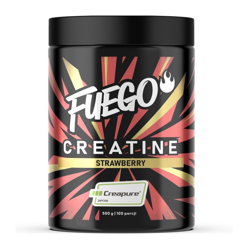 FUEGO KREATYNA CREAPURE® 500 G TRUSKAWKA