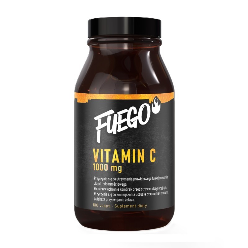 FUEGO Witamina C 1000 mg 180 veg caps.