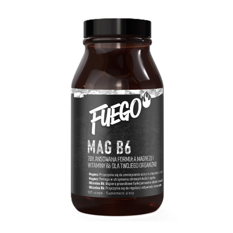 FUEGO Mag B6 125 mg 180 veg caps.