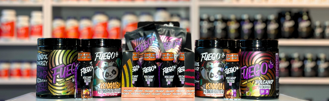 preworkout, kofeina, pobudzenie, trening, energia, Fuego, Volcano, Kimura